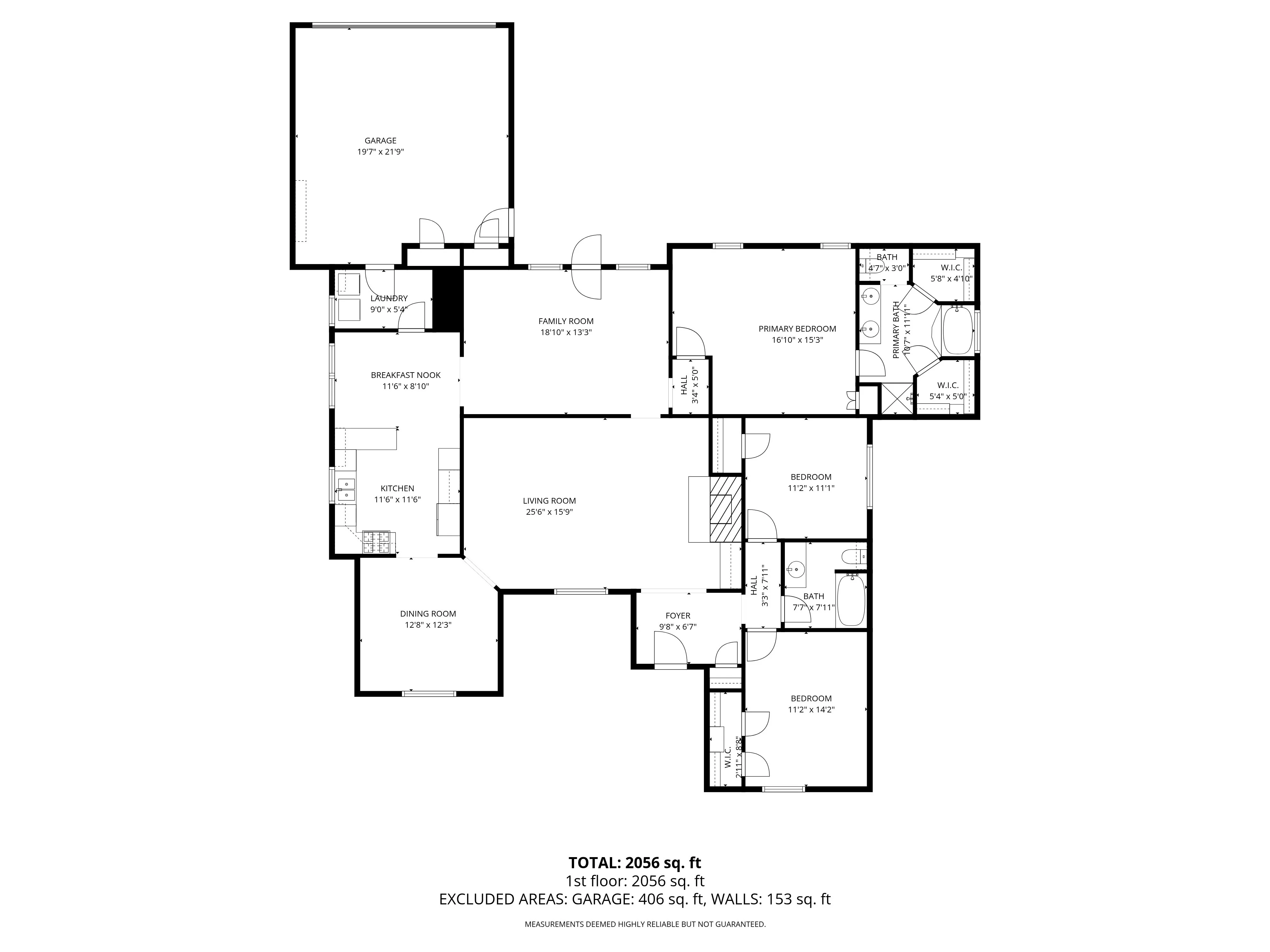 Floor plan - 2,056 sq ft single story
